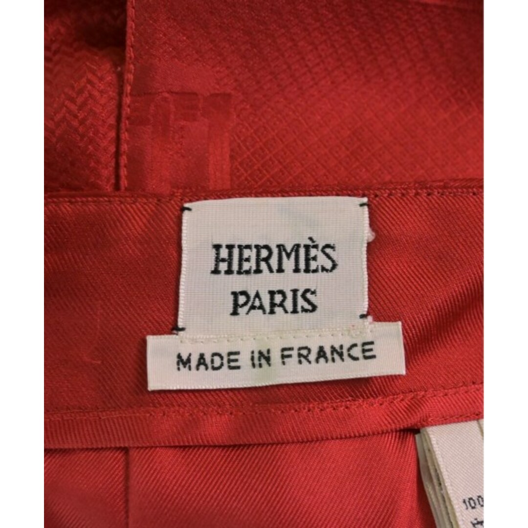 Hermes(エルメス)のHERMES エルメス ひざ丈スカート 34(XXS位) 赤(総柄) 【古着】【中古】 レディースのスカート(ひざ丈スカート)の商品写真