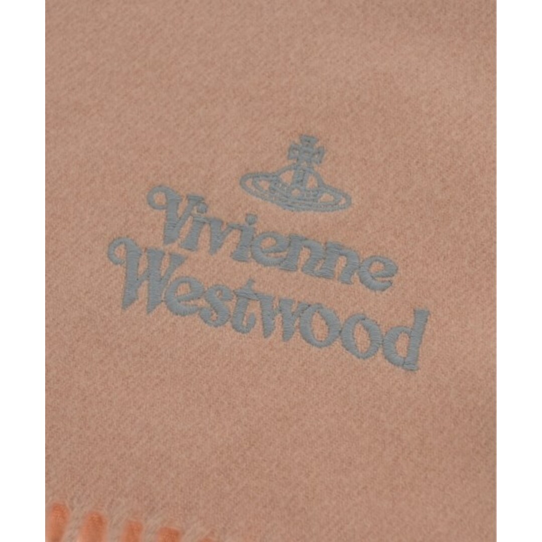Vivienne Westwood(ヴィヴィアンウエストウッド)のVivienne Westwood マフラー - ピンクベージュ 【古着】【中古】 レディースのファッション小物(マフラー/ショール)の商品写真