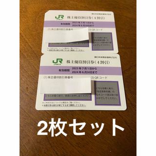 JR 東日本　株主優待券　2枚(鉄道乗車券)