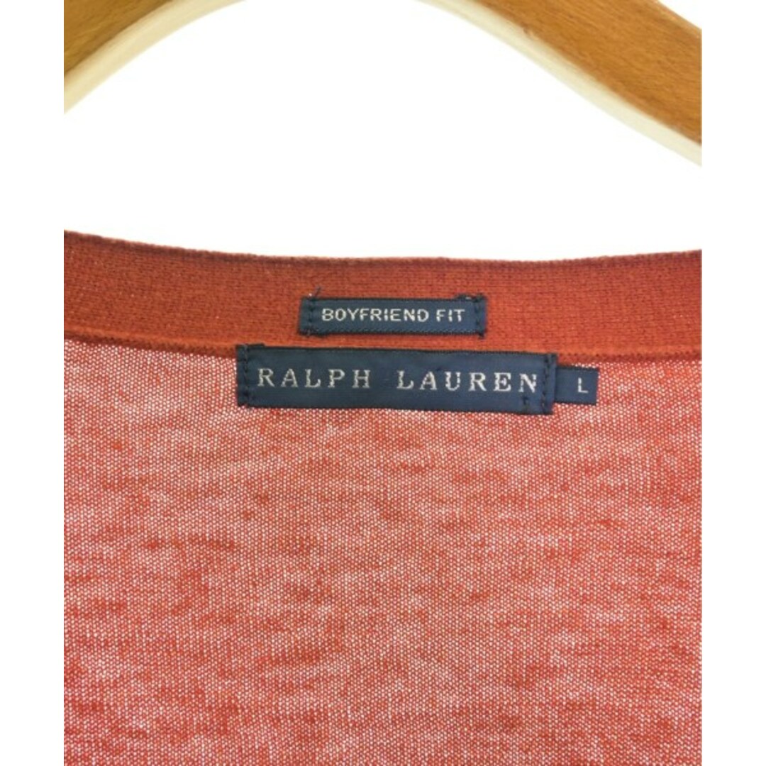 Ralph Lauren(ラルフローレン)のRalph Lauren ラルフローレン カーディガン L オレンジ系 【古着】【中古】 レディースのトップス(カーディガン)の商品写真