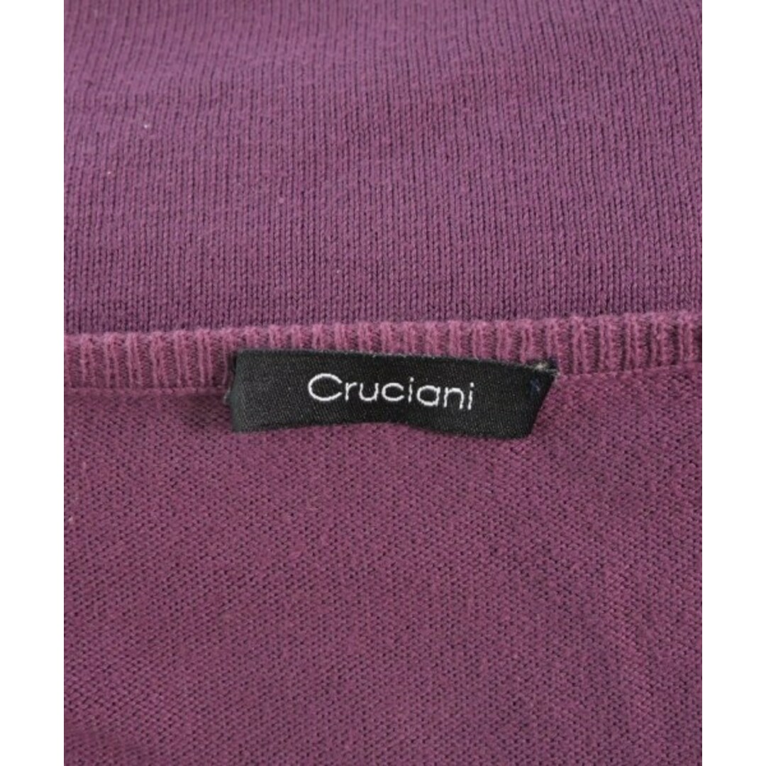 Cruciani(クルチアーニ)のCruciani クルチアーニ ニット・セーター 50(XL位) 紫 【古着】【中古】 メンズのトップス(ニット/セーター)の商品写真