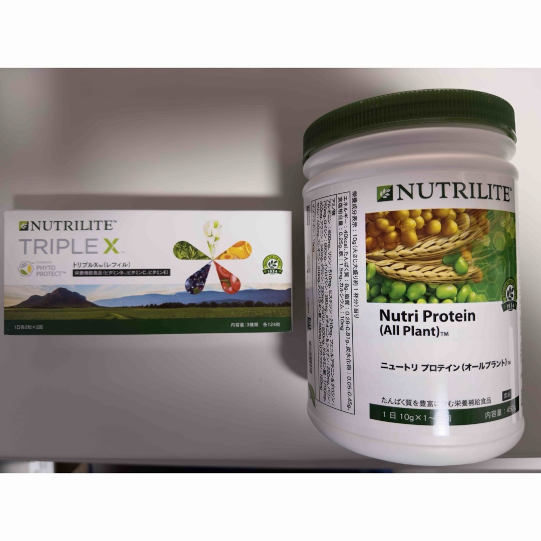 Amway(アムウェイ)のAmway NUTRILITE TRIPLE X + Nutri Protein 食品/飲料/酒の健康食品(ビタミン)の商品写真