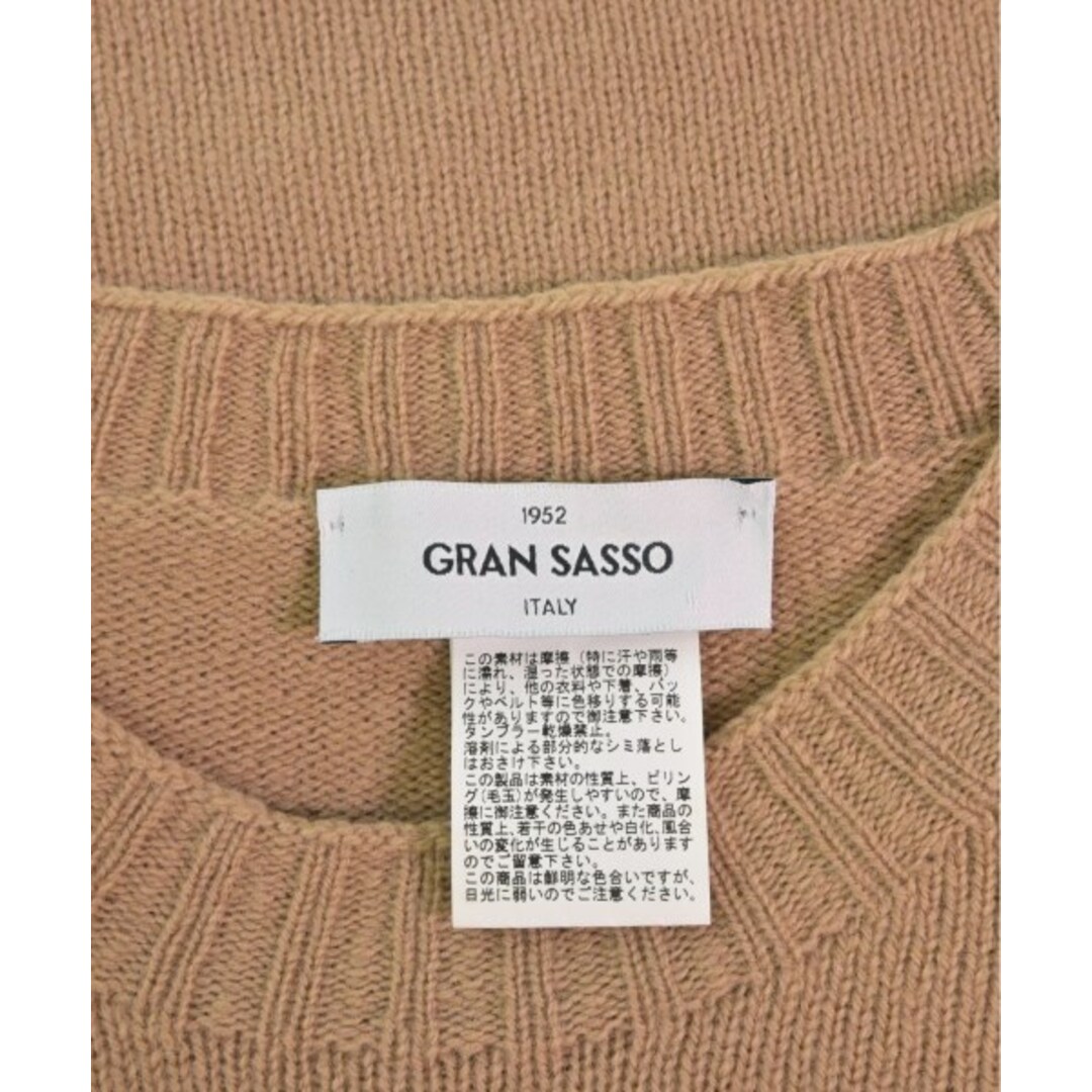 GRAN SASSO(グランサッソ)のGRAN SASSO グランサッソ ニット・セーター 50(XL位) ベージュ 【古着】【中古】 メンズのトップス(ニット/セーター)の商品写真