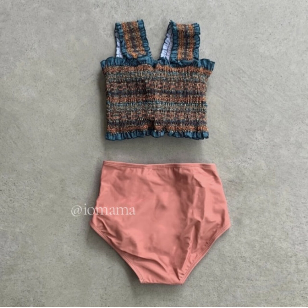 マルチカラー フリル ビキニ M ピンク 着痩せ 水着 綺麗 美品 水着 人気 レディースの水着/浴衣(水着)の商品写真