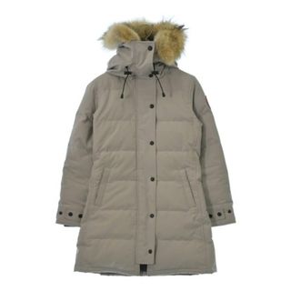 カナダグース(CANADA GOOSE)のCANADA GOOSE カナダグース ダウンコート XS ライトグレー系 【古着】【中古】(ダウンコート)