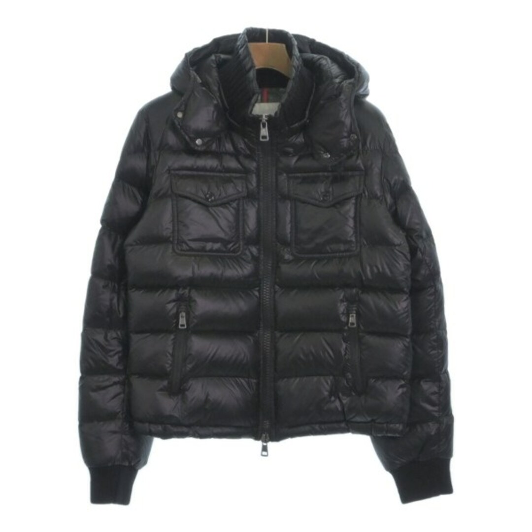 MONCLER(モンクレール)のMONCLER モンクレール ダウンジャケット/ダウンベスト 1(S位) 黒 【古着】【中古】 メンズのジャケット/アウター(ダウンジャケット)の商品写真