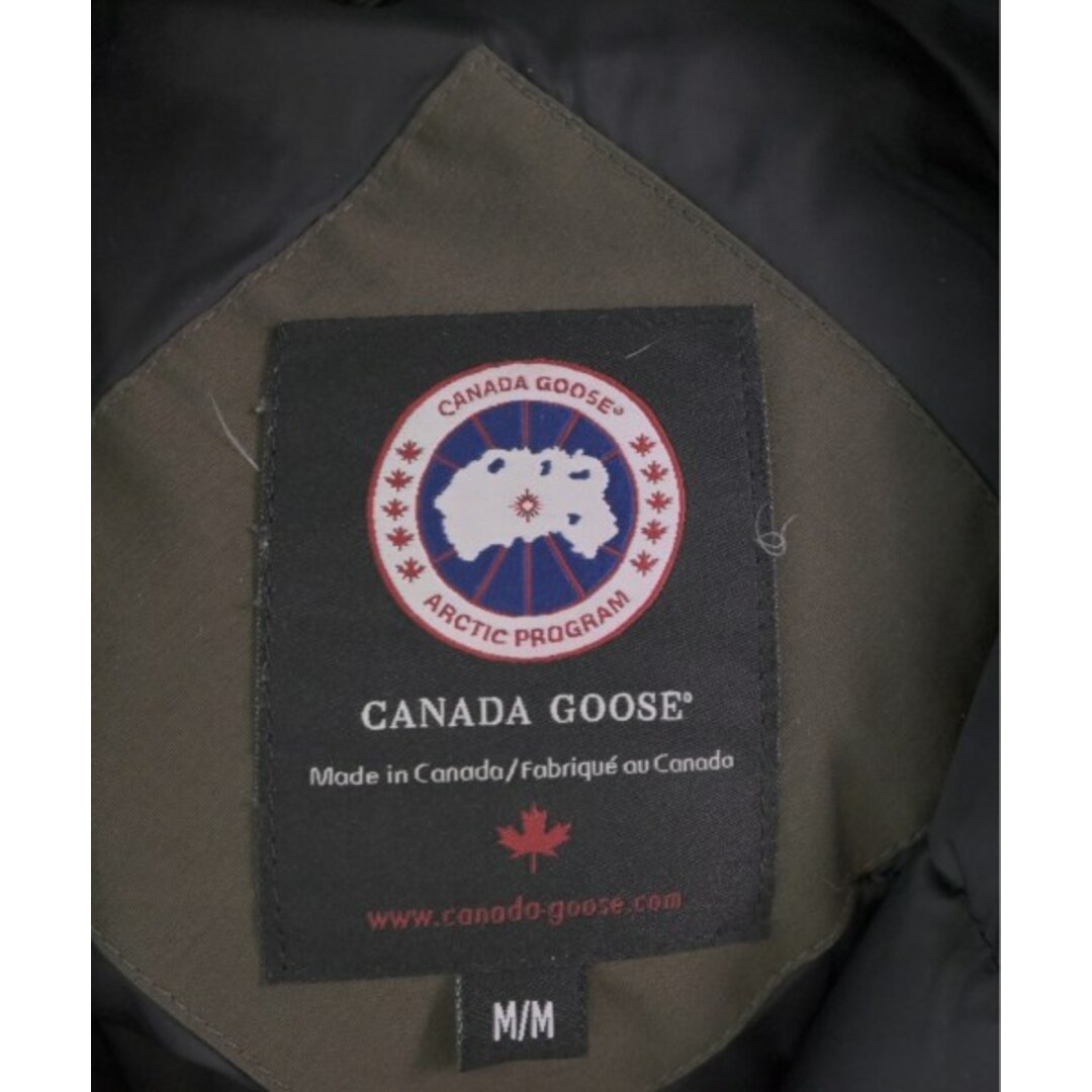 CANADA GOOSE(カナダグース)のCANADA GOOSE ダウンジャケット/ダウンベスト M カーキ 【古着】【中古】 レディースのジャケット/アウター(ダウンジャケット)の商品写真