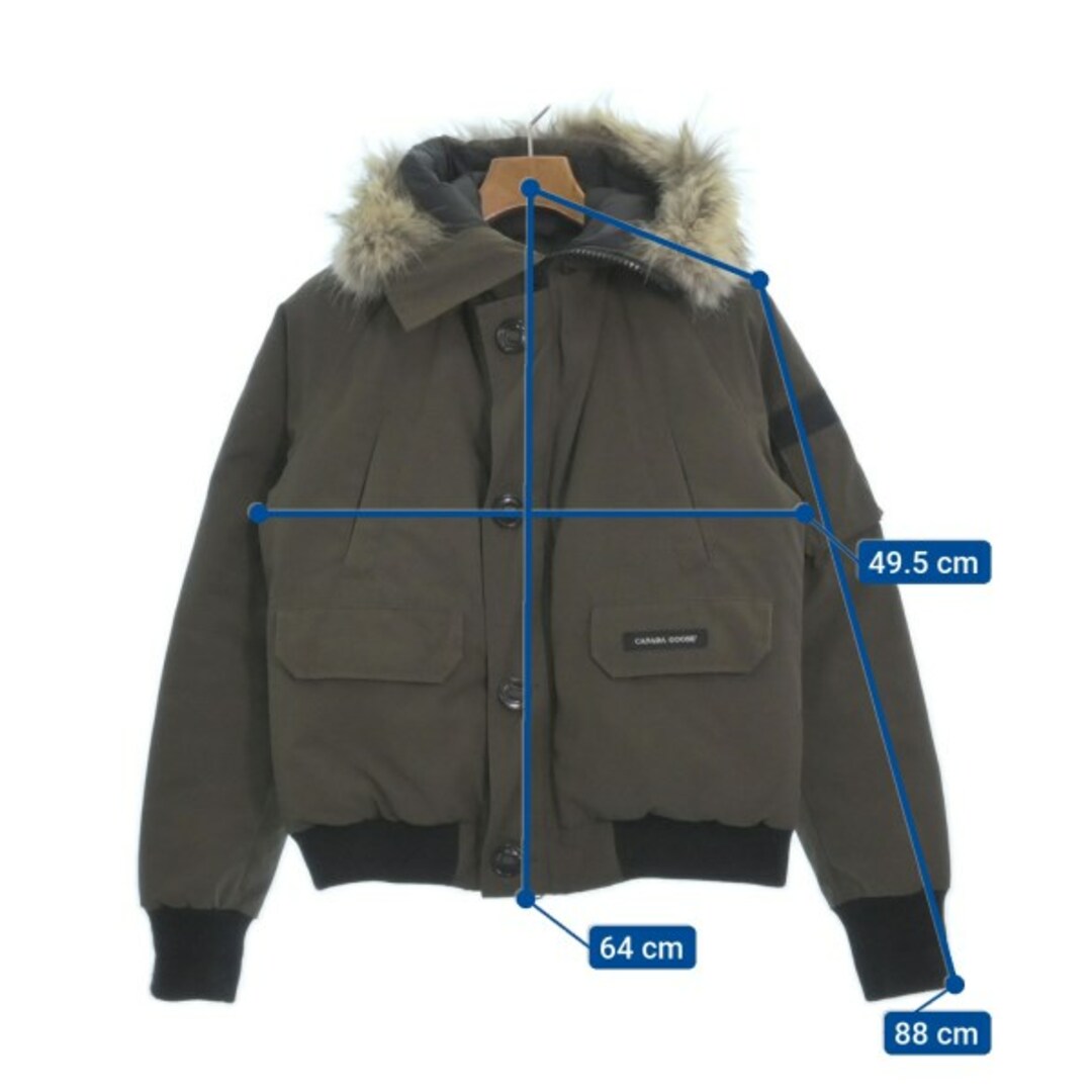 CANADA GOOSE(カナダグース)のCANADA GOOSE ダウンジャケット/ダウンベスト M カーキ 【古着】【中古】 レディースのジャケット/アウター(ダウンジャケット)の商品写真