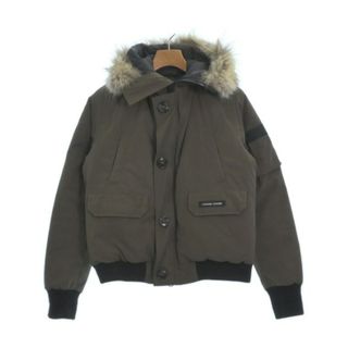 カナダグース(CANADA GOOSE)のCANADA GOOSE ダウンジャケット/ダウンベスト M カーキ 【古着】【中古】(ダウンジャケット)