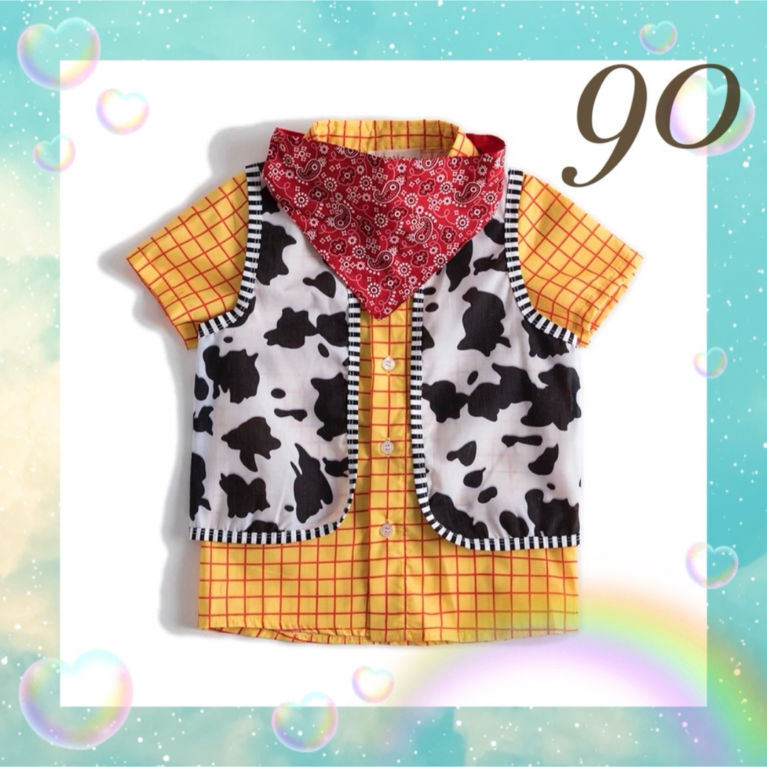 90サイズ♡ カウボーイ なりきり セット ウッディ トイストーリー キッズ/ベビー/マタニティのキッズ服女の子用(90cm~)(Tシャツ/カットソー)の商品写真