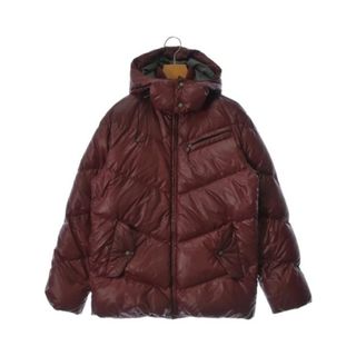 エーグル(AIGLE)のAIGLE エーグル ダウンジャケット/ダウンベスト M 赤 【古着】【中古】(ダウンジャケット)