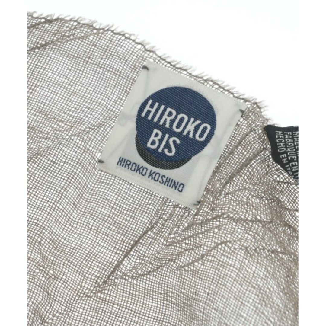 HIROKO BIS(ヒロコビス)のHIROKO BIS ヒロコビズ ストール - グレーベージュ 【古着】【中古】 レディースのファッション小物(ストール/パシュミナ)の商品写真