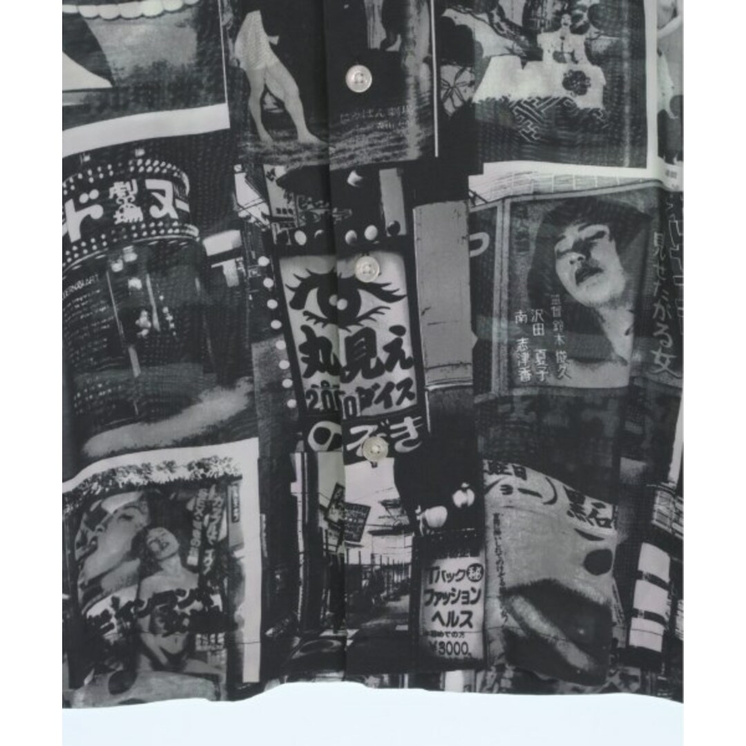 WACKO MARIA(ワコマリア)のWACKO MARIA カジュアルシャツ M 黒xグレーx白系(総柄) 【古着】【中古】 メンズのトップス(シャツ)の商品写真
