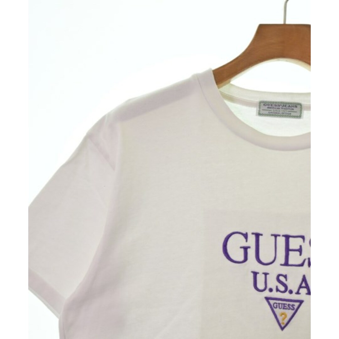 GUESS(ゲス)のGUESS ゲス Tシャツ・カットソー -(M位) 白 【古着】【中古】 メンズのトップス(Tシャツ/カットソー(半袖/袖なし))の商品写真