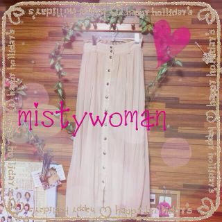 ミスティウーマン(mysty woman)の美品#mystywomanロングスカート(ロングスカート)