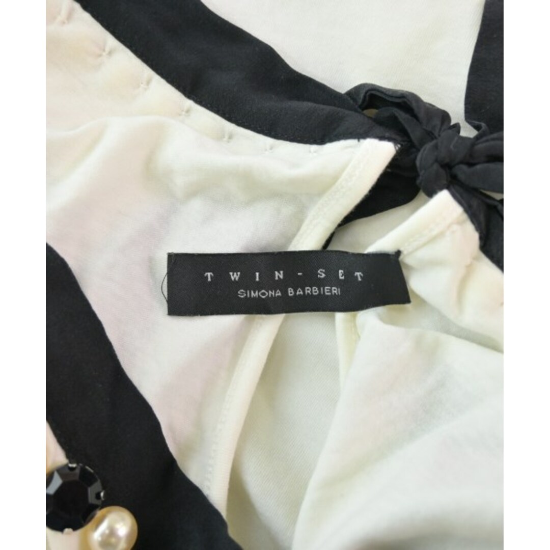 TWIN-SET(ツインセット)のTWIN-SET ツインセット Tシャツ・カットソー 36(S位) 白系 【古着】【中古】 レディースのトップス(カットソー(半袖/袖なし))の商品写真