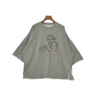 インヘリット(INHERIT)のINHERIT インヘリット Tシャツ・カットソー M グレー 【古着】【中古】(Tシャツ/カットソー(半袖/袖なし))