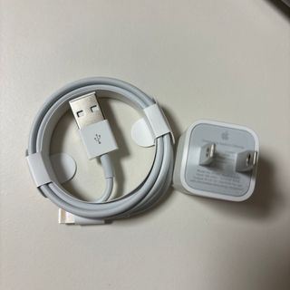 アップル(Apple)の【匿名配送】Apple純正充電アダプタLightningケーブル付き(バッテリー/充電器)