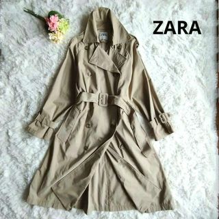 ザラ(ZARA)のZARA ザラ　トレンチコート　ロング ベーシック　USA Mサイズ11号相当(トレンチコート)