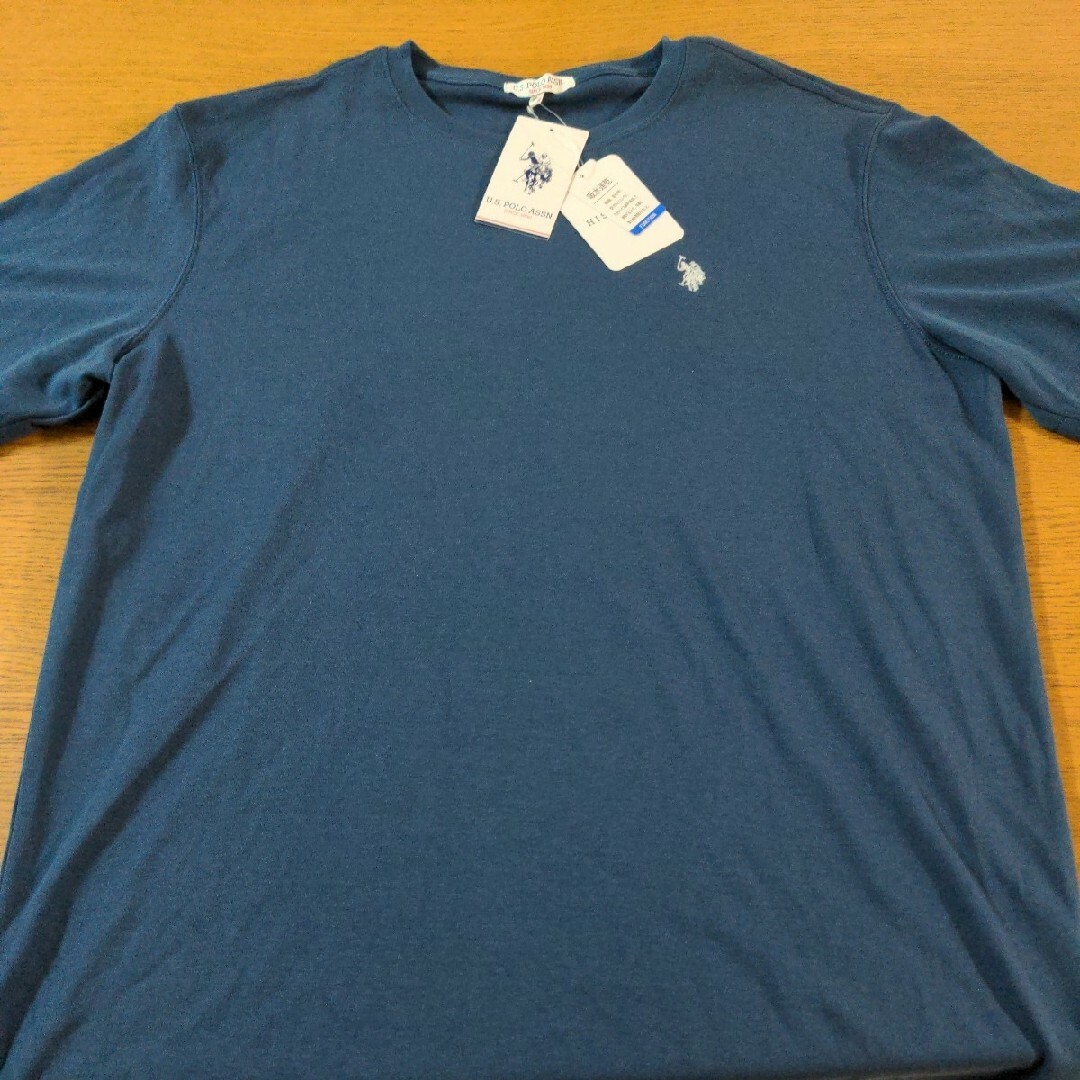 U.S. POLO ASSN.(ユーエスポロアッスン)のW☆新品☆U.S.POLO ASSN.☆半袖Ｔシャツ☆5L☆男性用☆ダークブルー メンズのトップス(Tシャツ/カットソー(半袖/袖なし))の商品写真