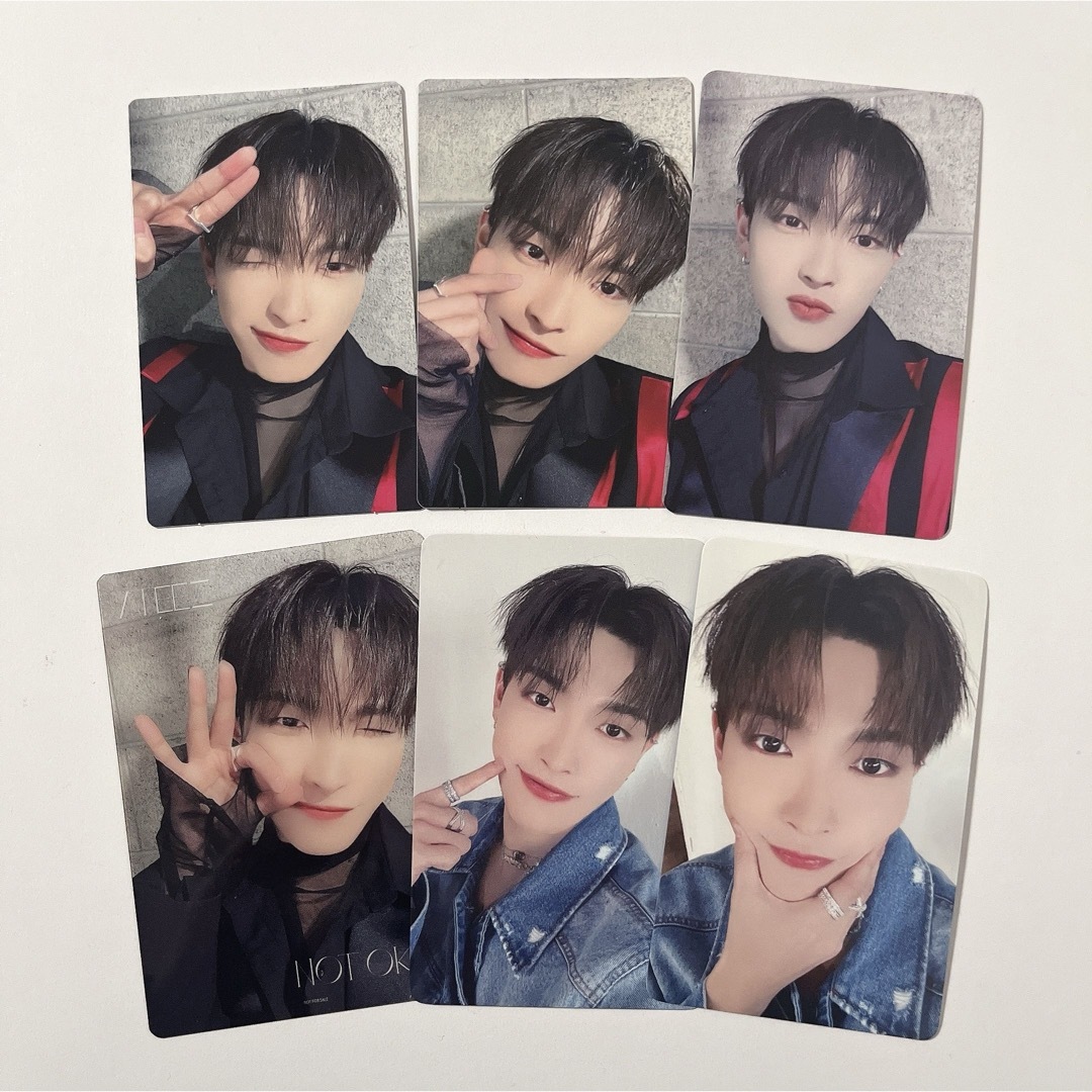 ATEEZ(エイティーズ)のATEEZ NOT OKAY ホンジュン トレカ セット エンタメ/ホビーのタレントグッズ(アイドルグッズ)の商品写真