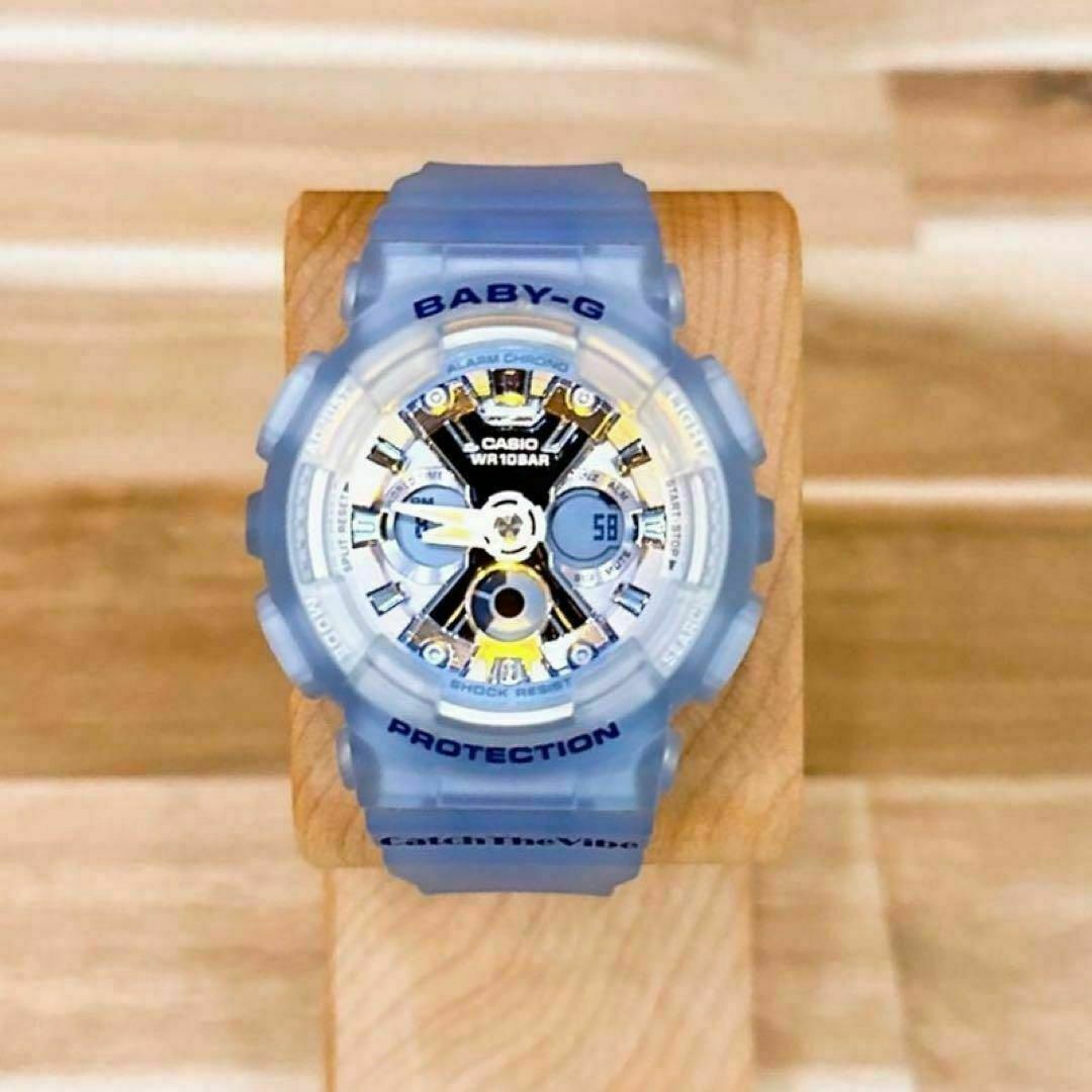 Baby-G(ベビージー)の美品【カシオ】ベビージー 腕時計 BA-130CV スケルトン 透明クリア×青 レディースのファッション小物(腕時計)の商品写真