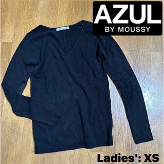 アズールバイマウジー(AZUL by moussy)の※プロフ必読【アズール】レディース 薄手 ニット カットソー XS(ニット/セーター)