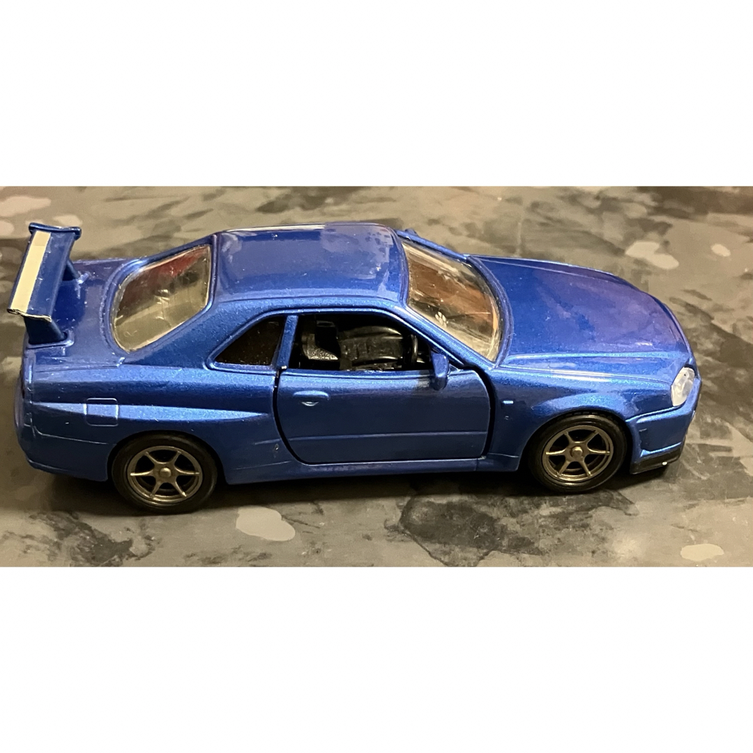 EPOCH(エポック)の【日本製】ミニカー 1/43 日産 スカイライン GT-R R34 MTECH  エンタメ/ホビーのおもちゃ/ぬいぐるみ(ミニカー)の商品写真