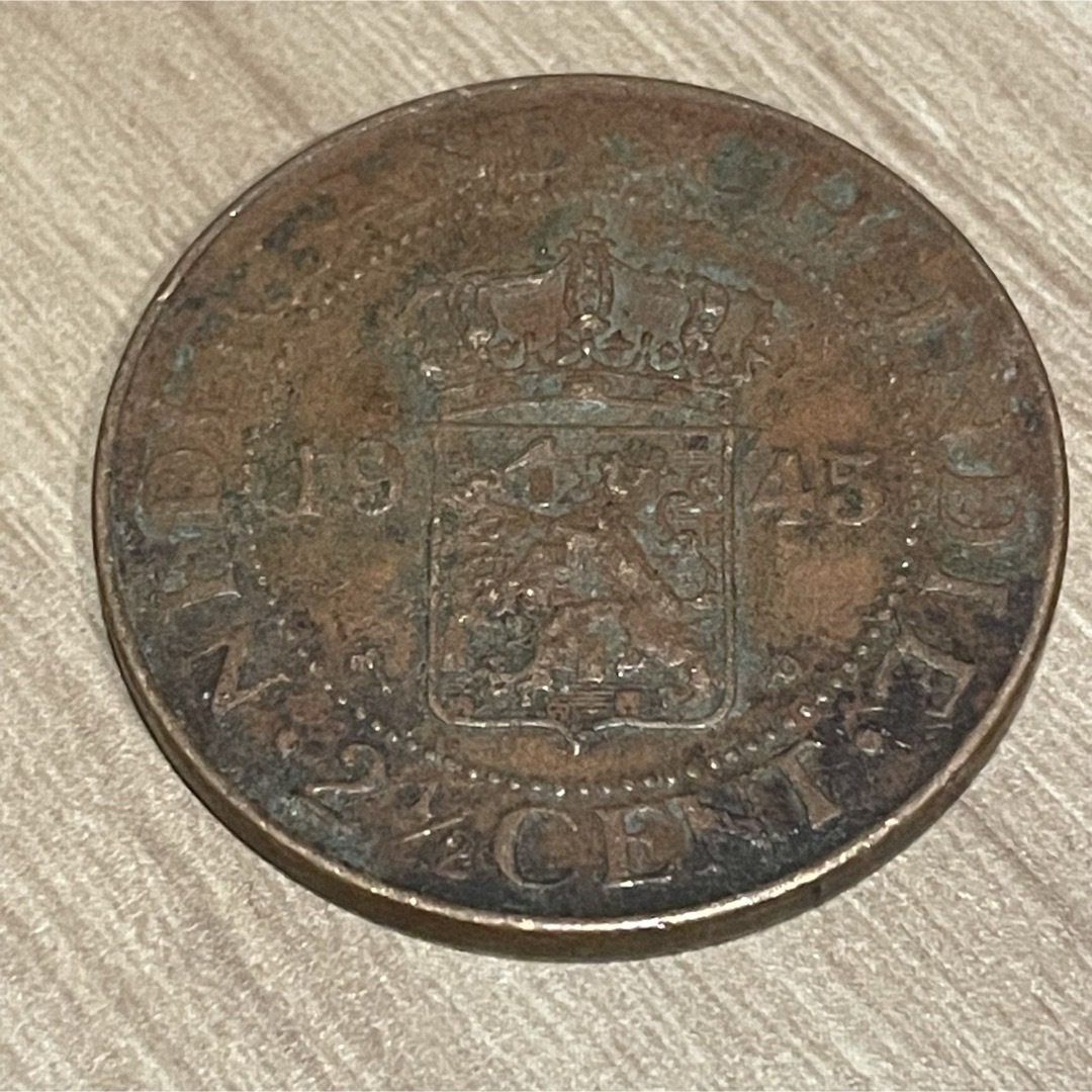 オランダ領東インド諸島 2 1/2セント 硬貨 エンタメ/ホビーの美術品/アンティーク(貨幣)の商品写真