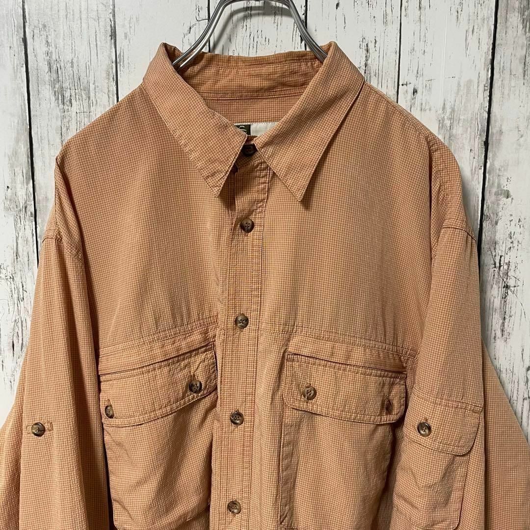 TILLEY USA古着 ビックサイズ 長袖チェックシャツ 2XL メンズ メンズのトップス(シャツ)の商品写真