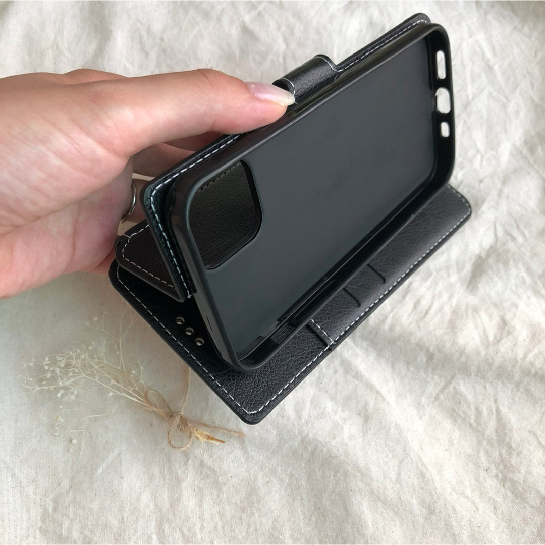 新品　本革　フレブル　iPhone スマホ　スマホケース　iPhoneケース スマホ/家電/カメラのスマホアクセサリー(iPhoneケース)の商品写真