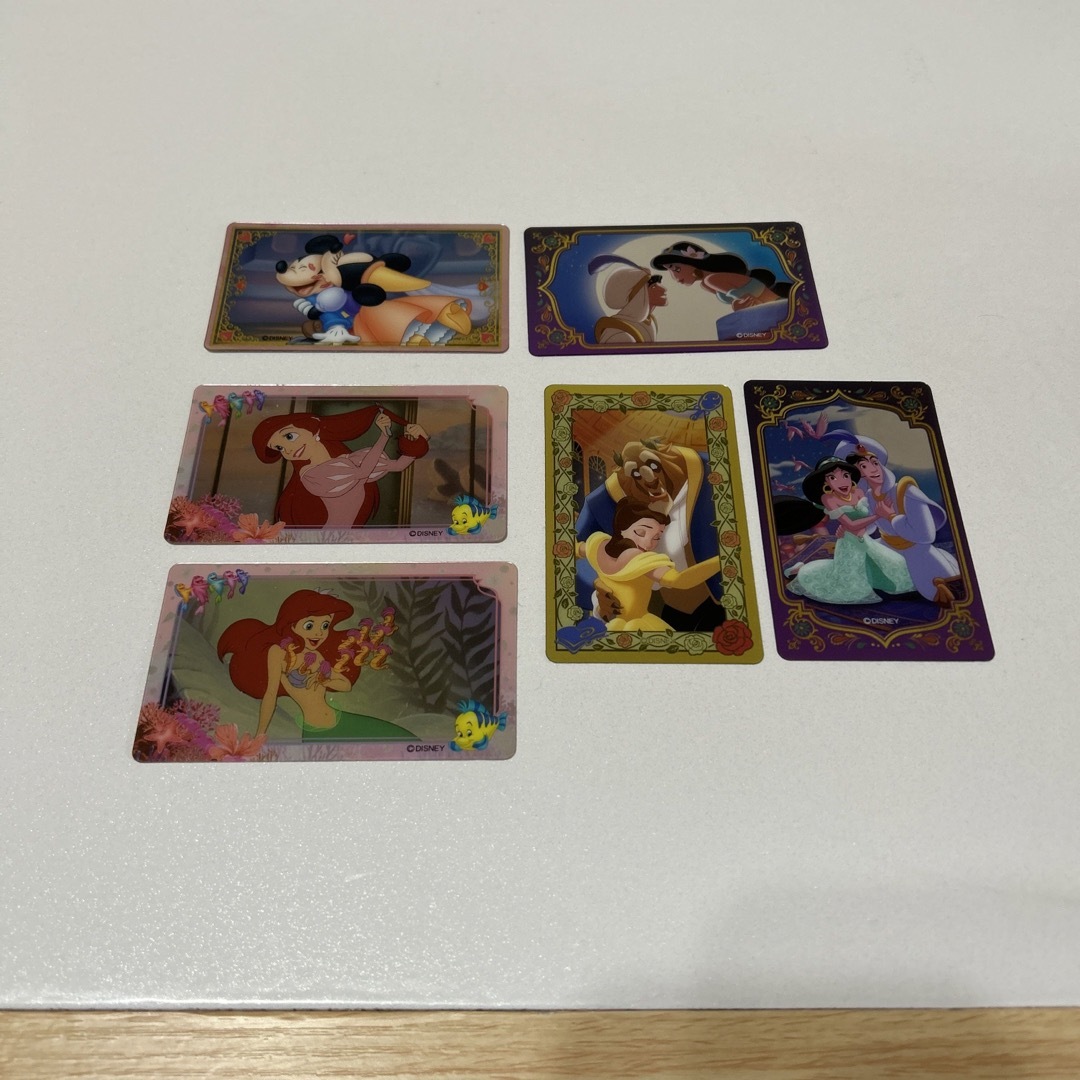 Disney(ディズニー)のディズニーカードステッカー　6枚セット エンタメ/ホビーのおもちゃ/ぬいぐるみ(キャラクターグッズ)の商品写真