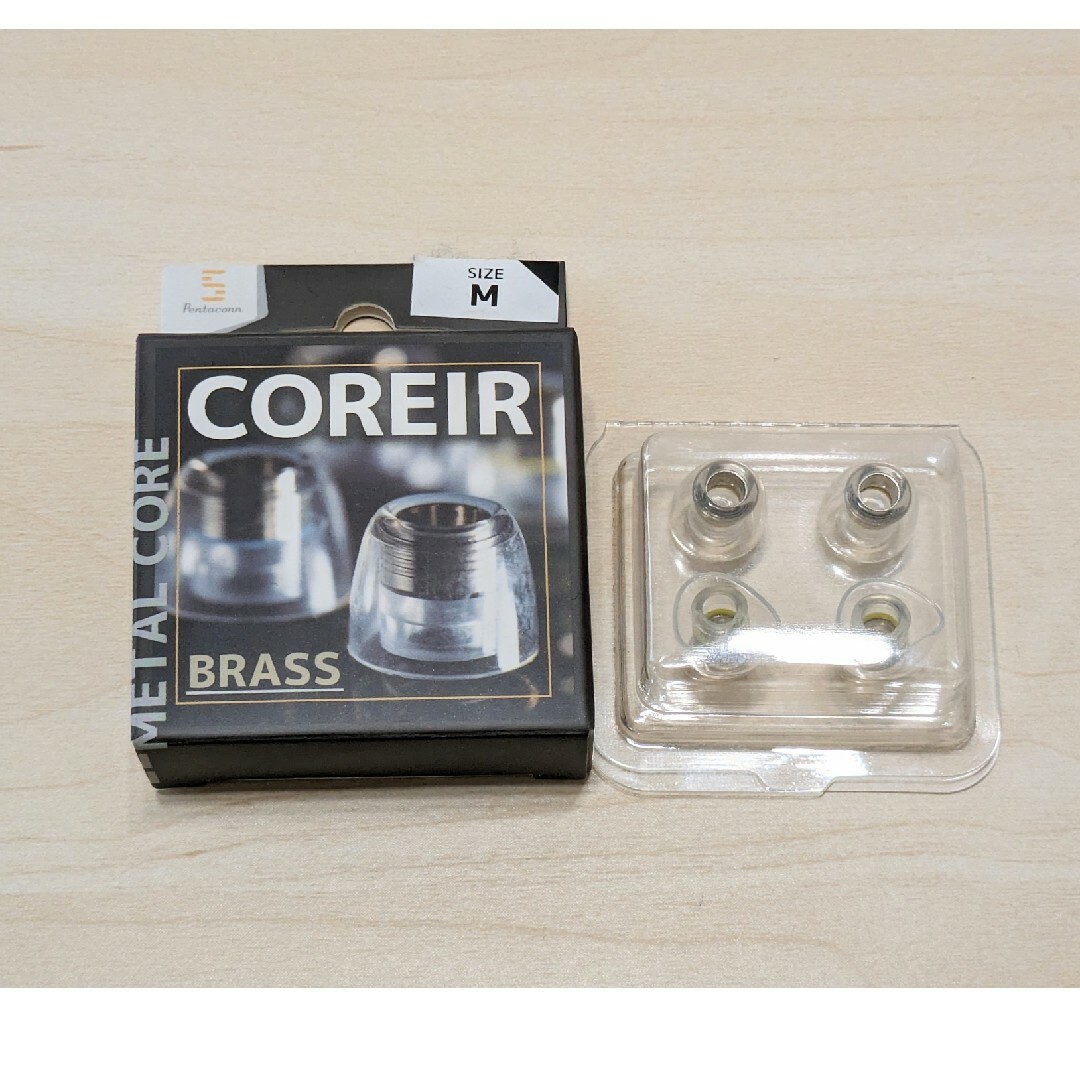 日本ディックス COREIR BRASS コレイル  イヤーピース Mサイズ スマホ/家電/カメラのオーディオ機器(ヘッドフォン/イヤフォン)の商品写真