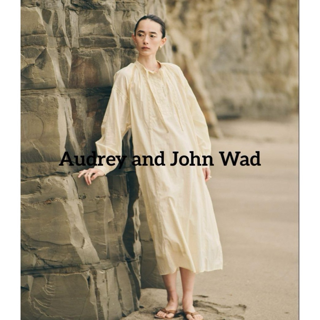 audrey and john wad(オードリーアンドジョンワッド)のオードリーアンドジョンワッド インドコットンスイッチングレースワンピース レディースのワンピース(ロングワンピース/マキシワンピース)の商品写真