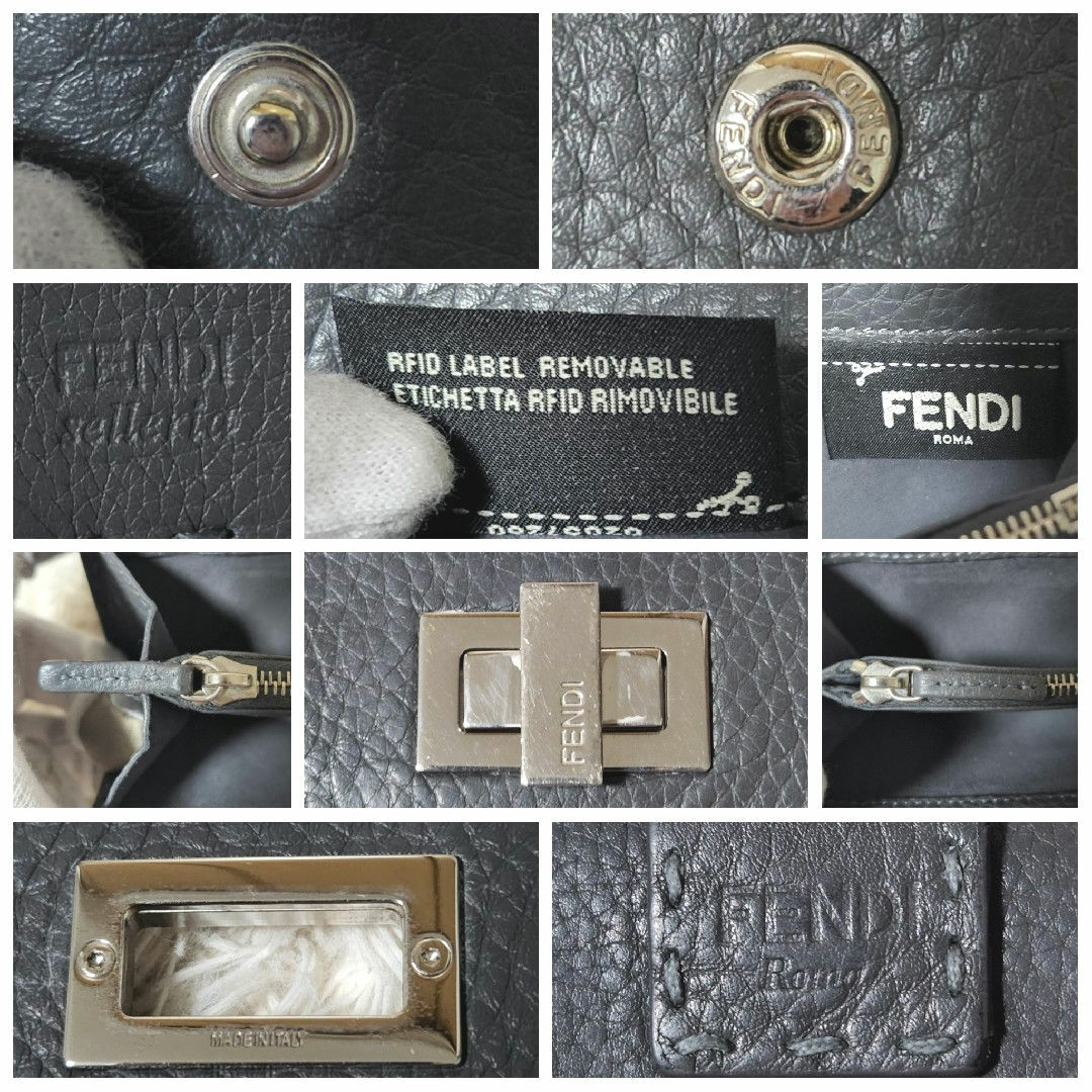 FENDI(フェンディ)の付属品付き FENDI フェンディ ピーカブー 長財布 折り財布 ターンロック レディースのファッション小物(財布)の商品写真