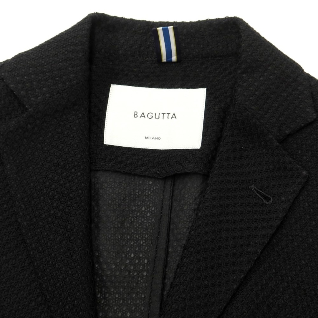 BAGUTTA(バグッタ)の【新品】バグッタ Bagutta コットン 2B カジュアルジャケット ブラック【サイズ42】【メンズ】 メンズのジャケット/アウター(テーラードジャケット)の商品写真