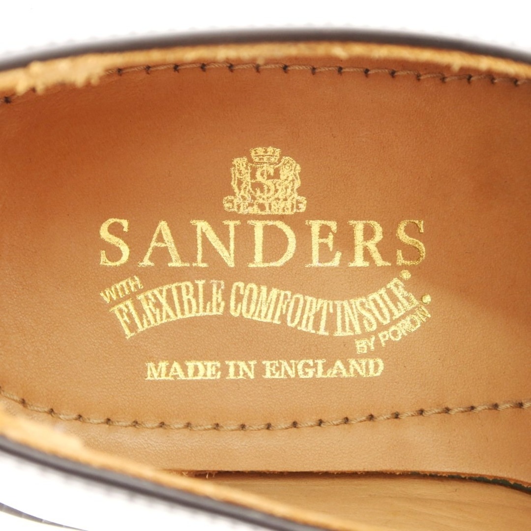 SANDERS(サンダース)の【中古】サンダース SANDERS レザー コンビ ストレートチップシューズ ブラック×オリーブ【サイズ7 1/2】【メンズ】 メンズの靴/シューズ(ドレス/ビジネス)の商品写真