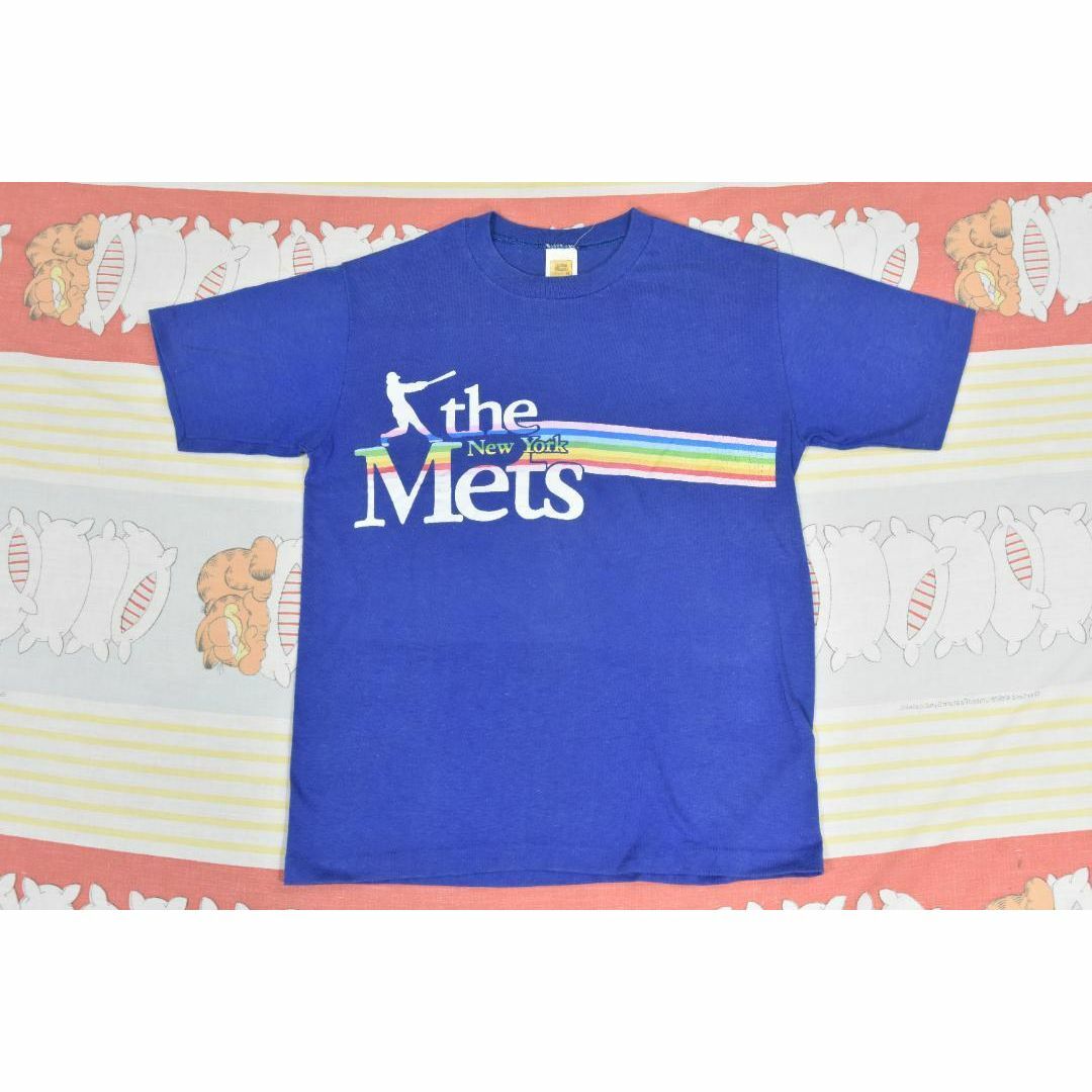 MLB(メジャーリーグベースボール)のMLB 80’ｓ Mets 14241 USA製 シングルステッチ ビンテージ メンズのトップス(Tシャツ/カットソー(半袖/袖なし))の商品写真