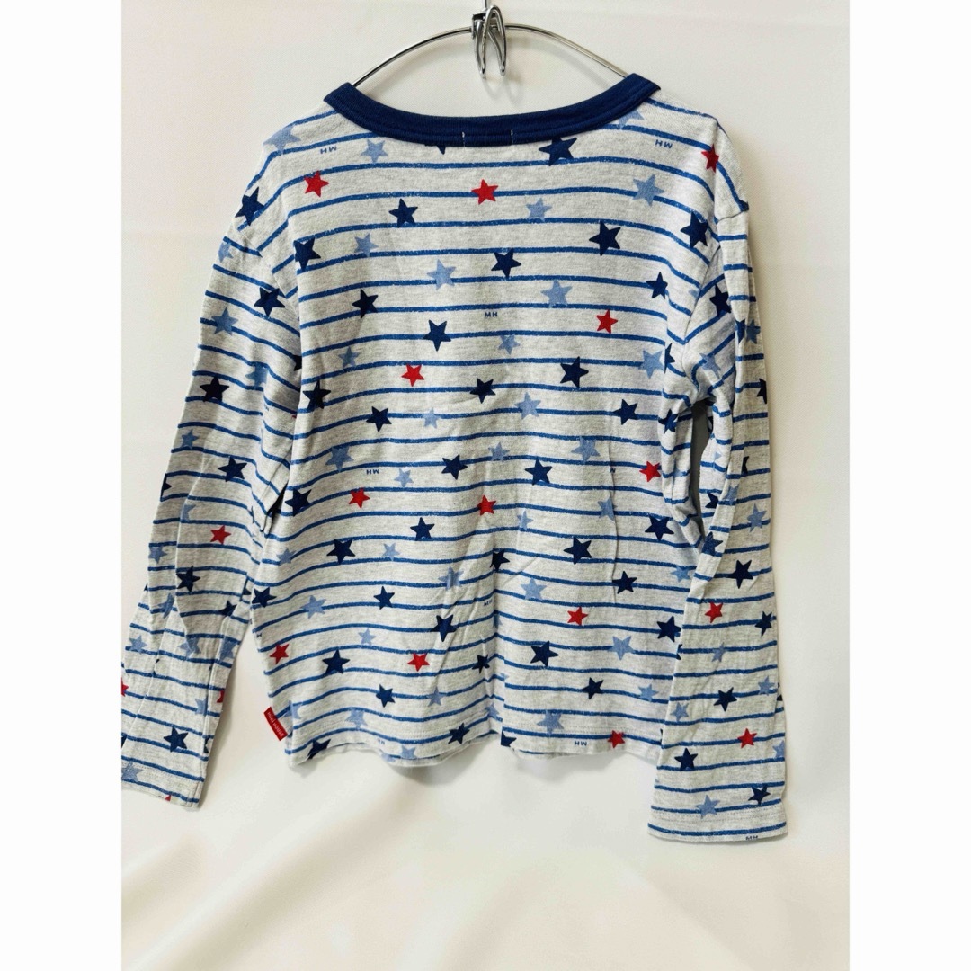 mikihouse(ミキハウス)のミキハウス　長袖Tシャツ　130cm 星 キッズ/ベビー/マタニティのキッズ服男の子用(90cm~)(Tシャツ/カットソー)の商品写真