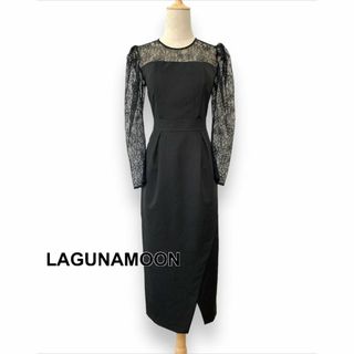 LAGUNAMOON LADYスリーブレースカッティングドレス