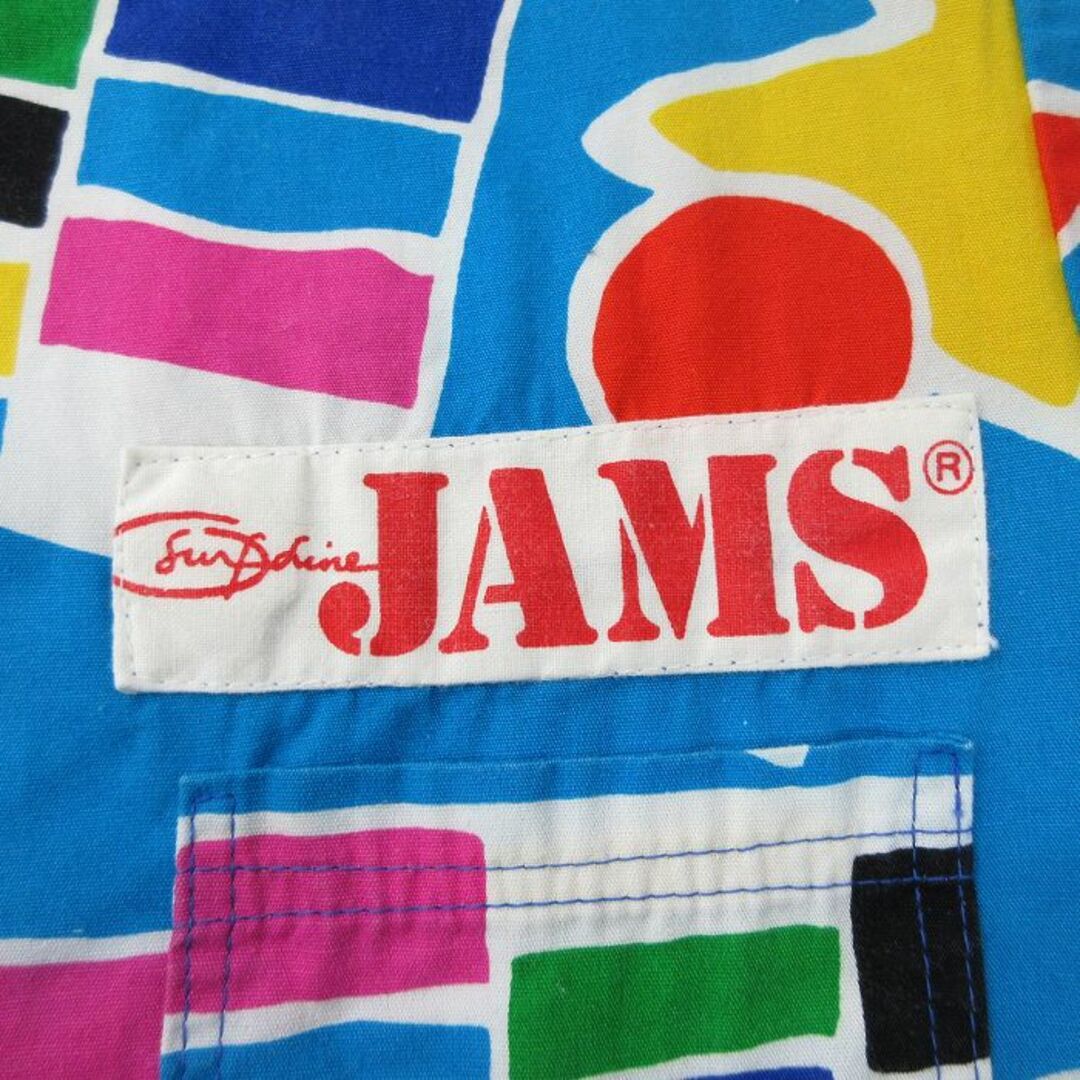 古着 ジャムズ JAMS 半袖 シャツ キッズ ボーイズ 子供服 80年代 80s 総柄 水色他 【spe】 24apr17 キッズ/ベビー/マタニティのベビー服(~85cm)(その他)の商品写真