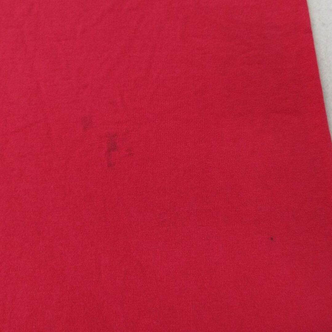 古着 半袖 ビンテージ Tシャツ キッズ ボーイズ 子供服 90年代 90s OVERTIME コットン クルーネック USA製 赤 レッド 24apr17 キッズ/ベビー/マタニティのベビー服(~85cm)(シャツ/カットソー)の商品写真