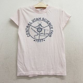 ヘインズ(Hanes)の古着 ヘインズ Hanes 半袖 ビンテージ Tシャツ キッズ ボーイズ 子供服 80年代 80s CUSF クルーネック USA製 薄ピンク 24apr17(シャツ/カットソー)