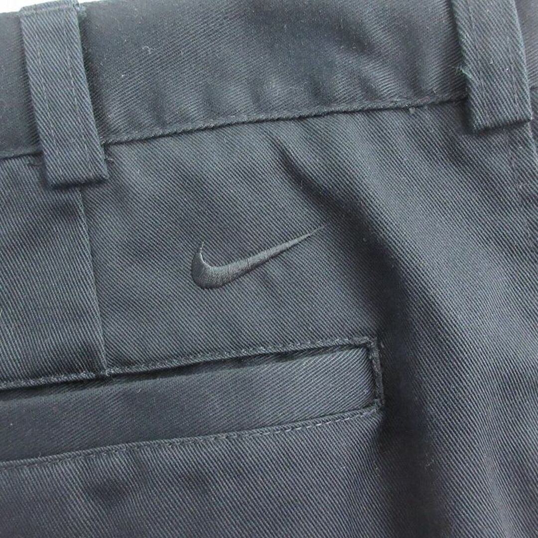 NIKE(ナイキ)のW37★古着 ナイキ NIKE ゴルフ ショート パンツ ショーツ メンズ ワンポイントロゴ コットン 黒 ブラック 【spe】 24apr17 中古 ボトムス 短パン ショーパン ハーフ メンズのパンツ(ワークパンツ/カーゴパンツ)の商品写真