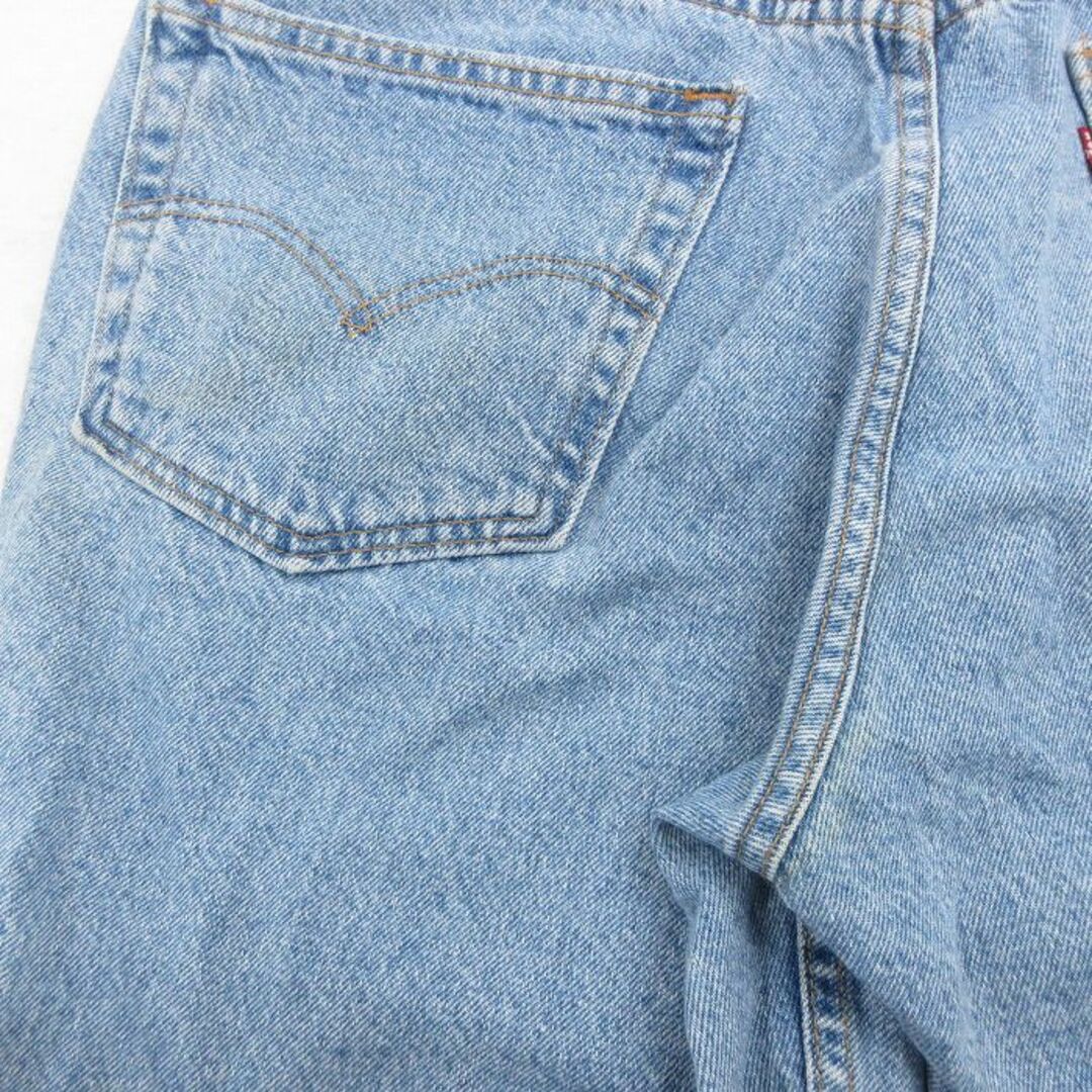 Levi's(リーバイス)のW36★古着 リーバイス Levis 505 ショート パンツ ショーツ メンズ 00年代 00s コットン 薄紺 ネイビー デニム 24apr17 中古 ボトムス 短パン ショーパン ハーフ メンズのパンツ(ワークパンツ/カーゴパンツ)の商品写真