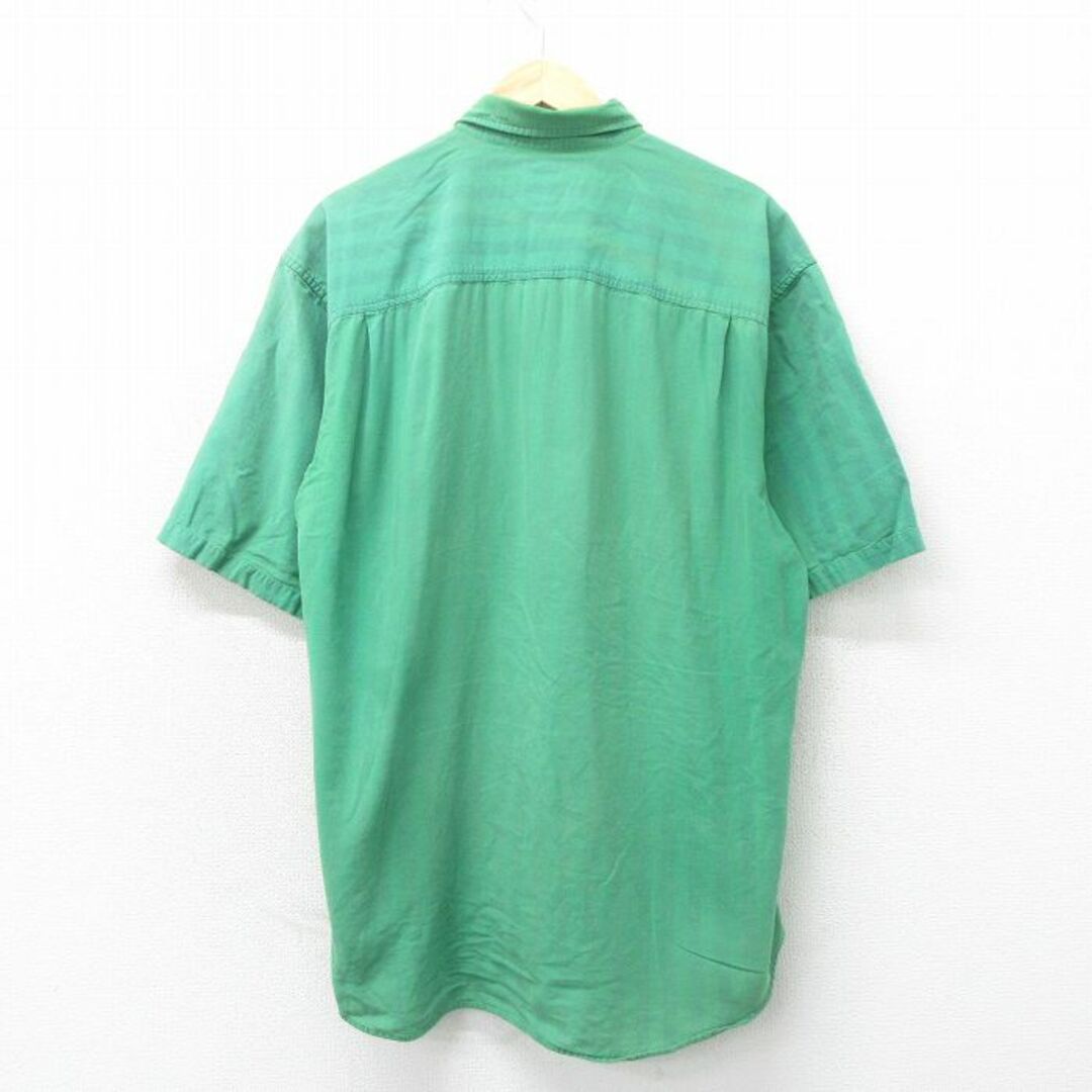 GAP(ギャップ)のXL★古着 ギャップ GAP 半袖 シャツ メンズ 90年代 90s 大きいサイズ コットン ボタンダウン 緑 グリーン 24apr17 中古 トップス メンズのトップス(シャツ)の商品写真