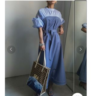 アメリヴィンテージ(Ameri VINTAGE)のAFFOGATO SHIRT DRESS　Ｓサイズ　レア色(ロングワンピース/マキシワンピース)