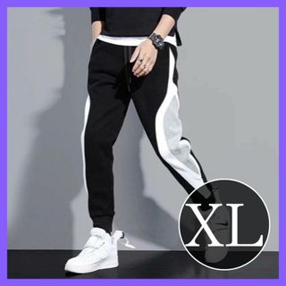 【当店人気！】パンツ　スウェットパンツ　メンズ　黒　カジュアル　ＸＬ　ストリート