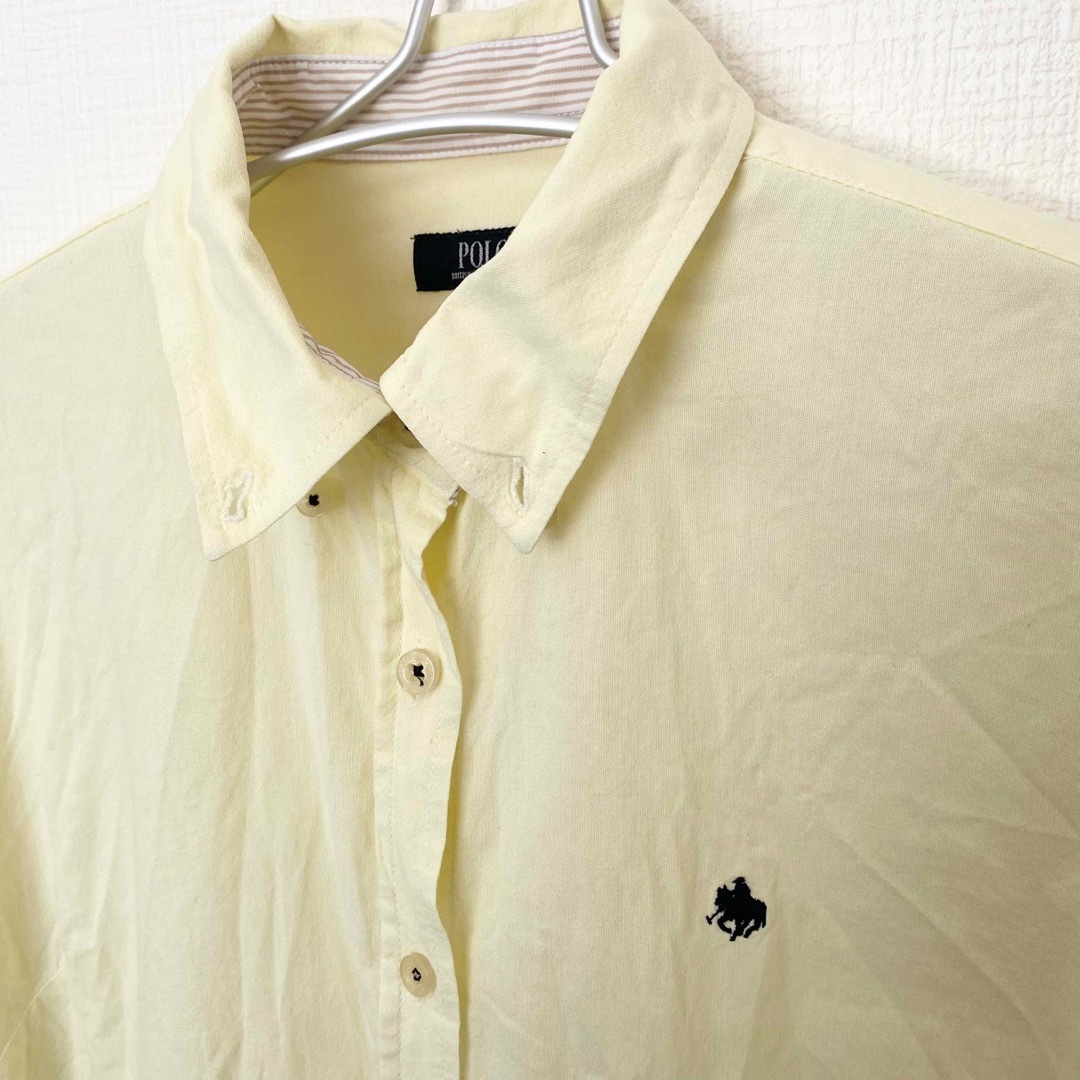 POLO RALPH LAUREN(ポロラルフローレン)のPOLO    長袖　シャツ　ブラウス　黄色　イエロー　LL メンズのトップス(Tシャツ/カットソー(七分/長袖))の商品写真