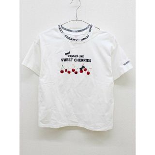 メゾピアノ(mezzo piano)の【夏物 新入荷!】＜メゾピアノ/mezzo piano＞160cm 半袖Tシャツ/半袖カットソー 白 ’22年製【中古】子供服 キッズ kids ジュニア 女の子 夏 tops 614042(Tシャツ/カットソー)